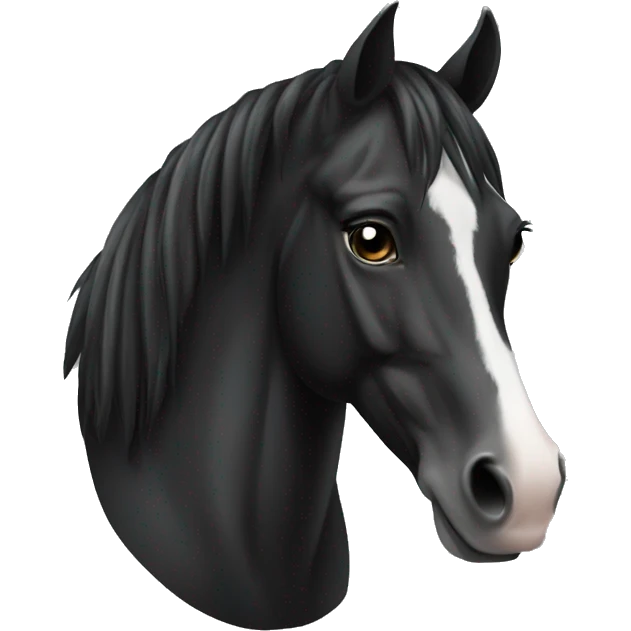 Ferrari horse black emoji
