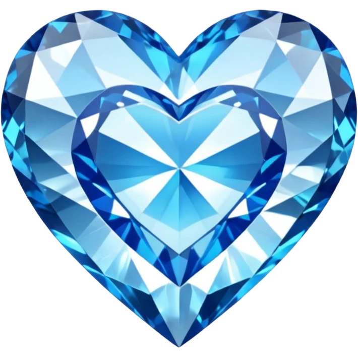 Diamond with blue heart inside
 emoji