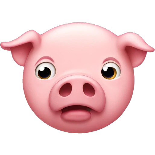 fart from pig emoji