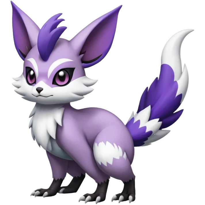 Shiny Furret-Absol-Noibat-Noivern-Hybrid (Full body) emoji