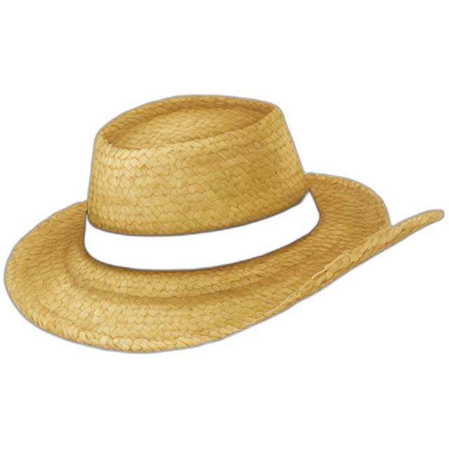 Chapeau de paille comme dans one piece emoji