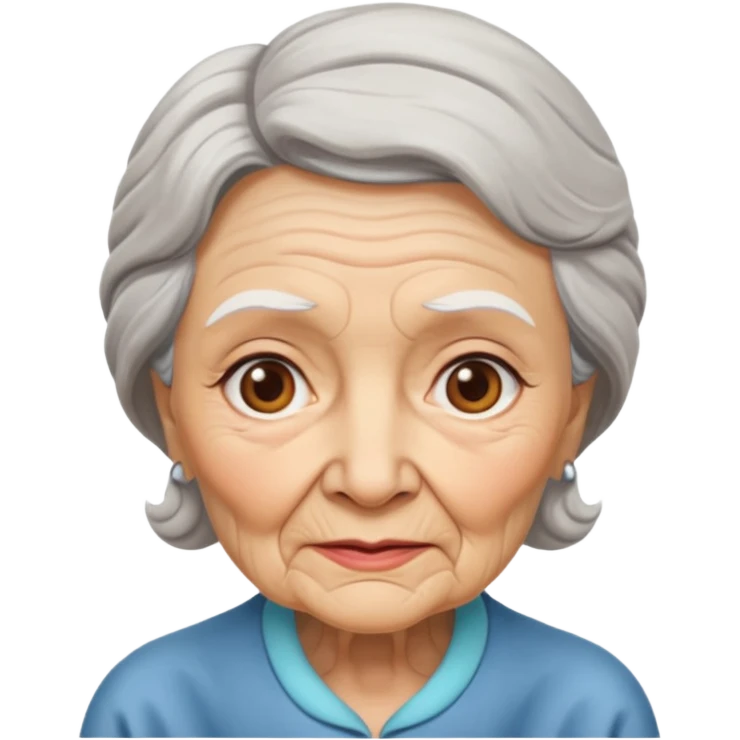 Old lady with my picture emoji