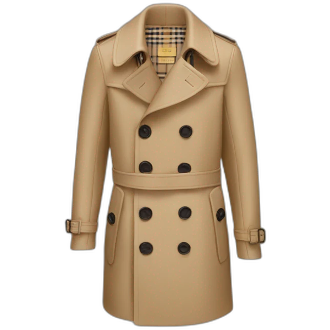 Burberry coat emoji