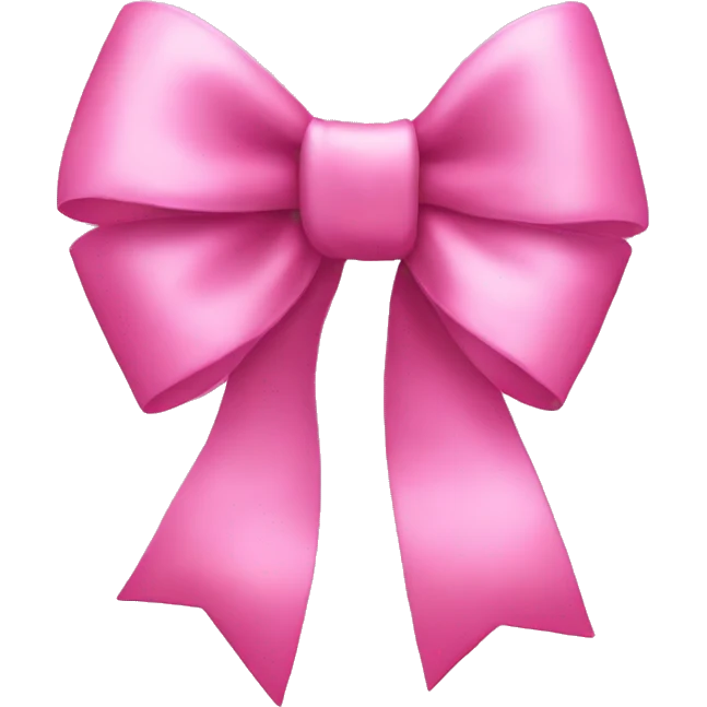 Pink bow emoji
