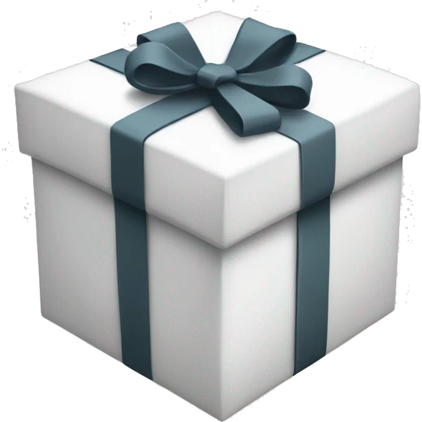 white gift box emoji