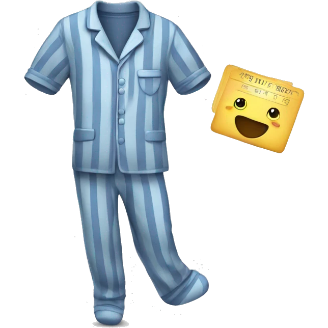 Pajamas with ticket emoji