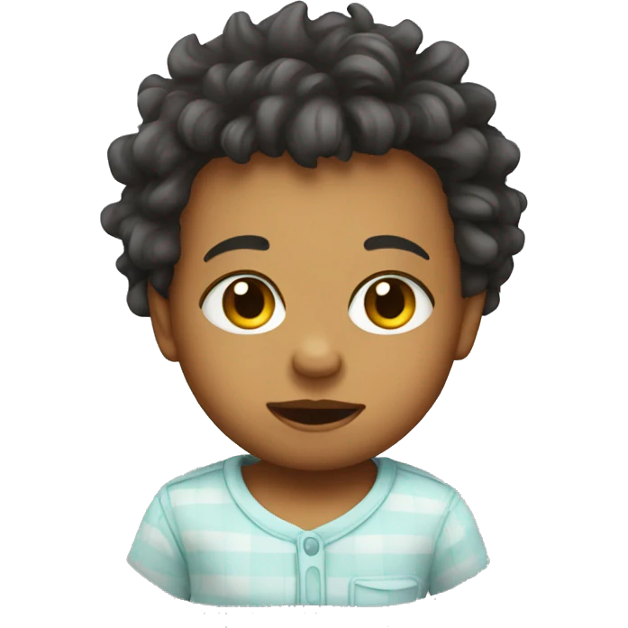 baby with bedhead emoji