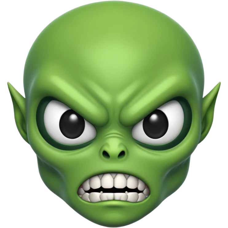 Kızgın uzaylı emoji