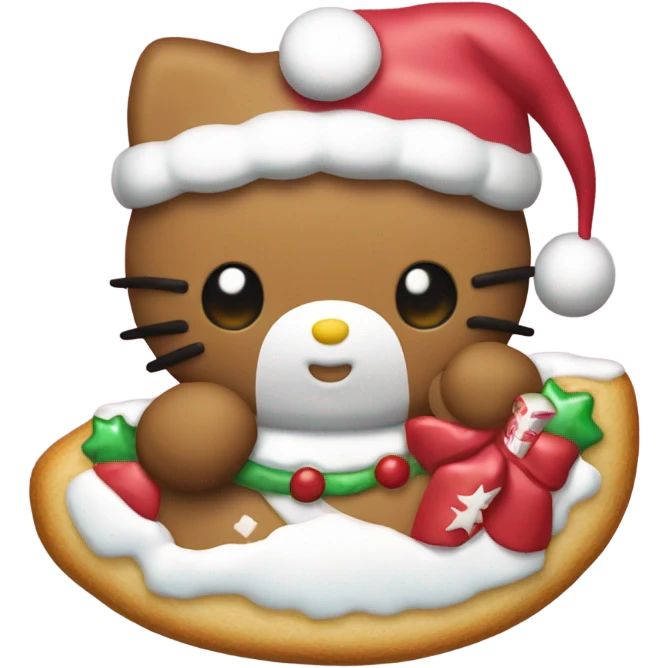Hello kitty galleta navidad  emoji