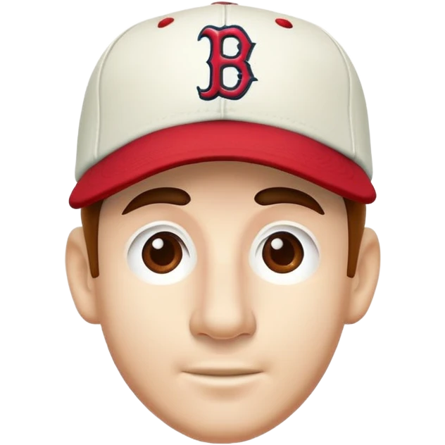 Luigi wearing Red Sox baseball hat emoji