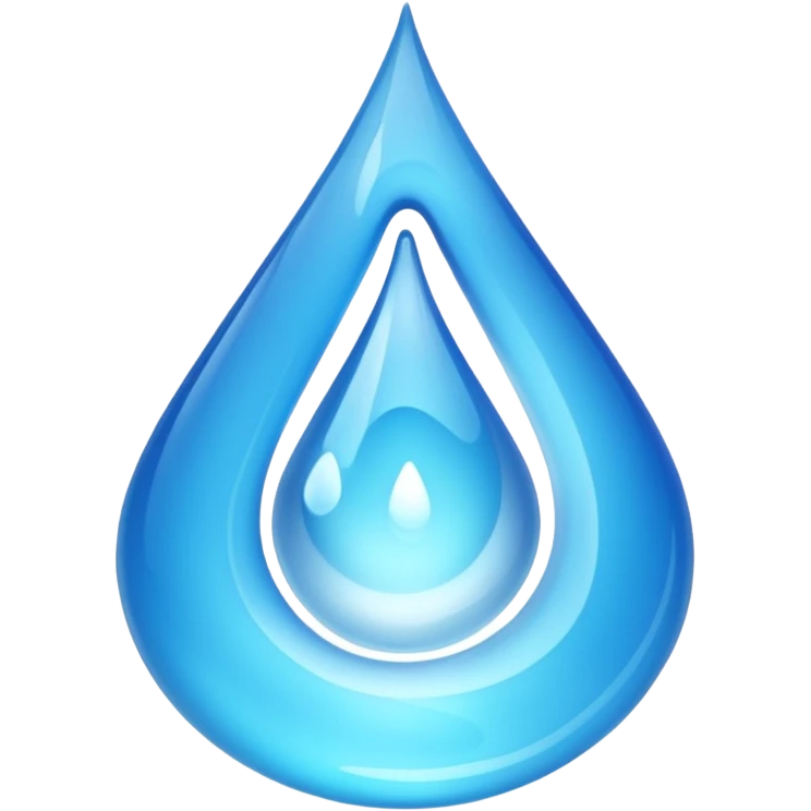 ampolla blu che si svuota emoji