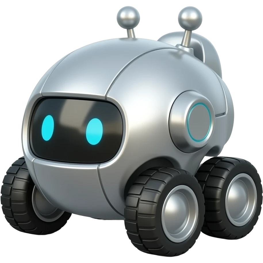 robot with wheels emoji