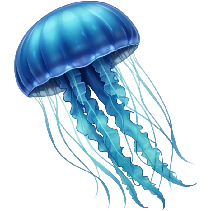 transparent blue jellyfish without details emoji