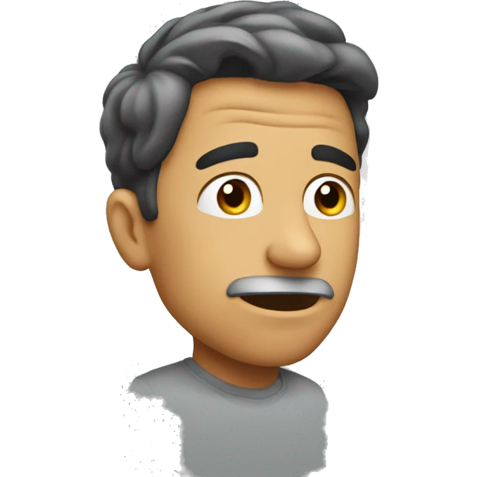 man shaking his head no emoji