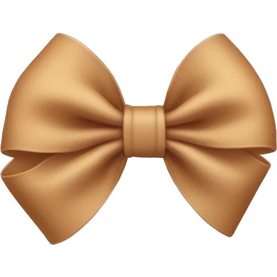 Tan bow  emoji