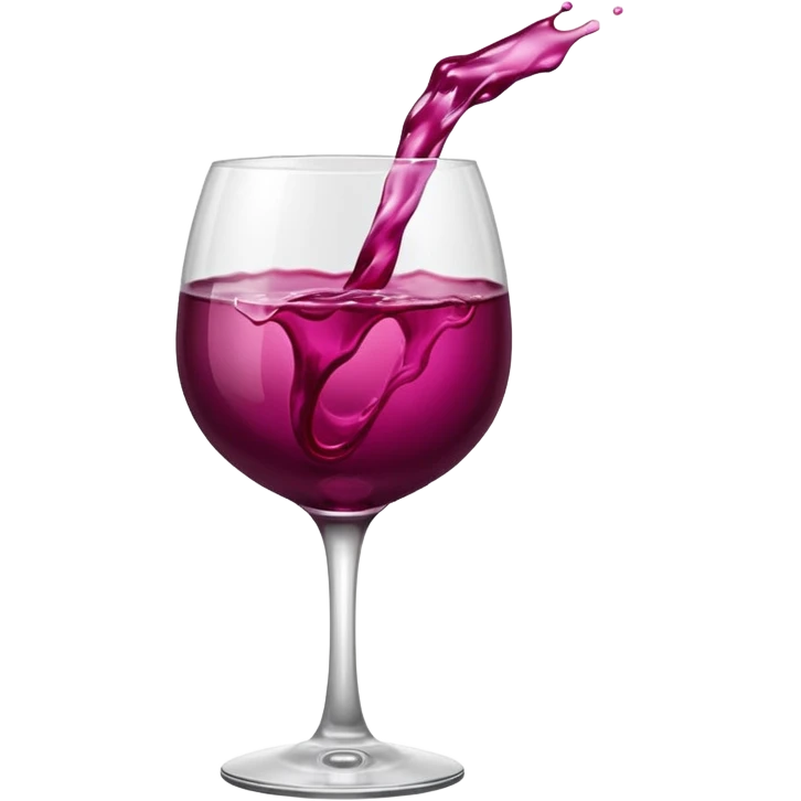 Magenta wine emoji