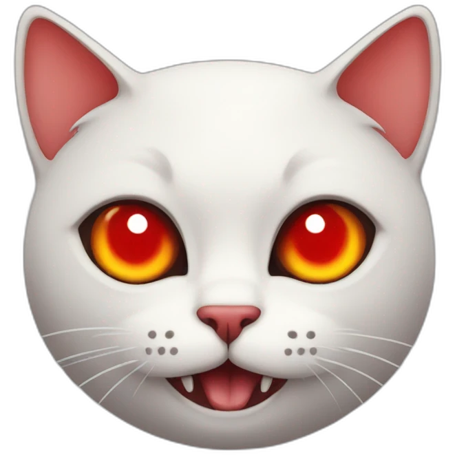 Devil red eyes cat emoji