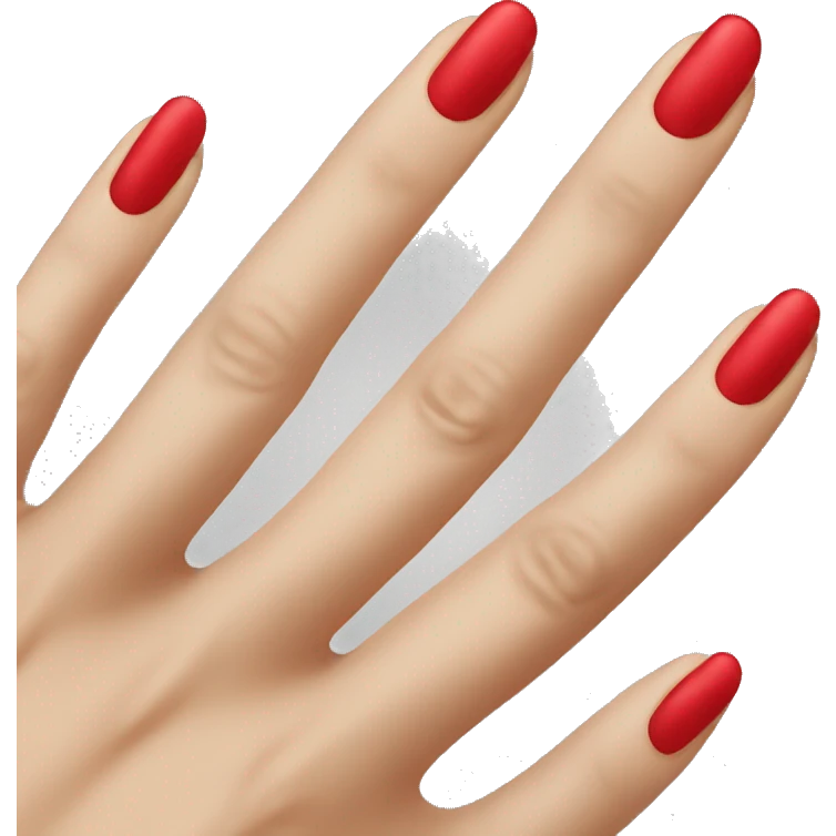 Red nail  emoji