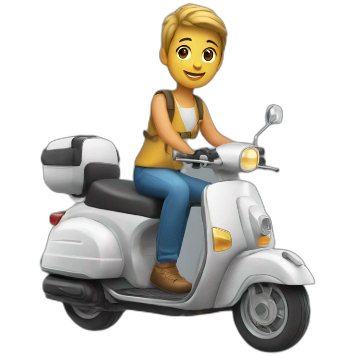 JUL sur un scooter emoji