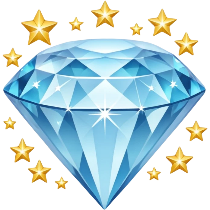 diamond with small stars  emoji