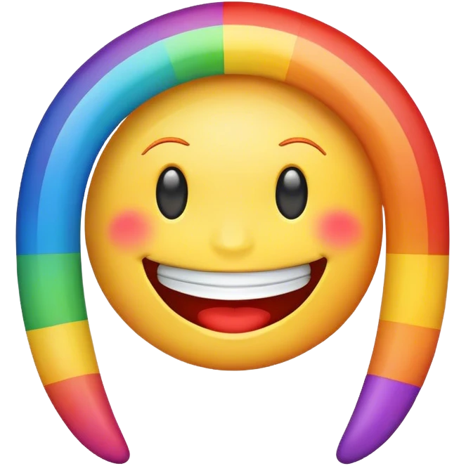 Rainbow smile  emoji