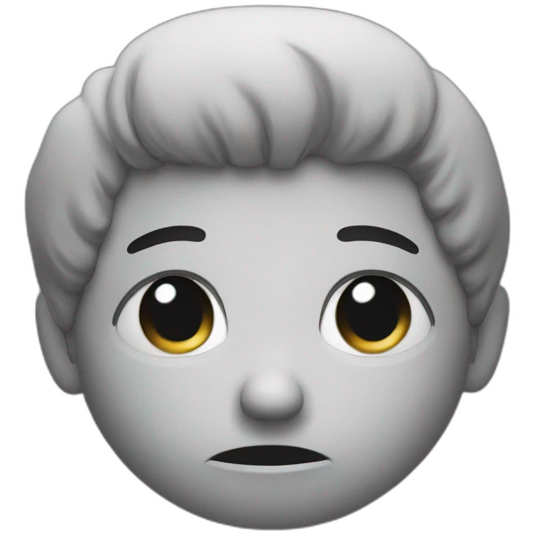 doubting face emoji