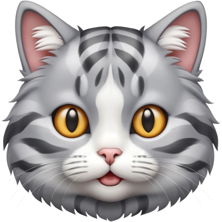 eine Katze, die verwendert shcaut emoji