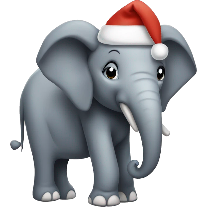 Christmas elephant  emoji