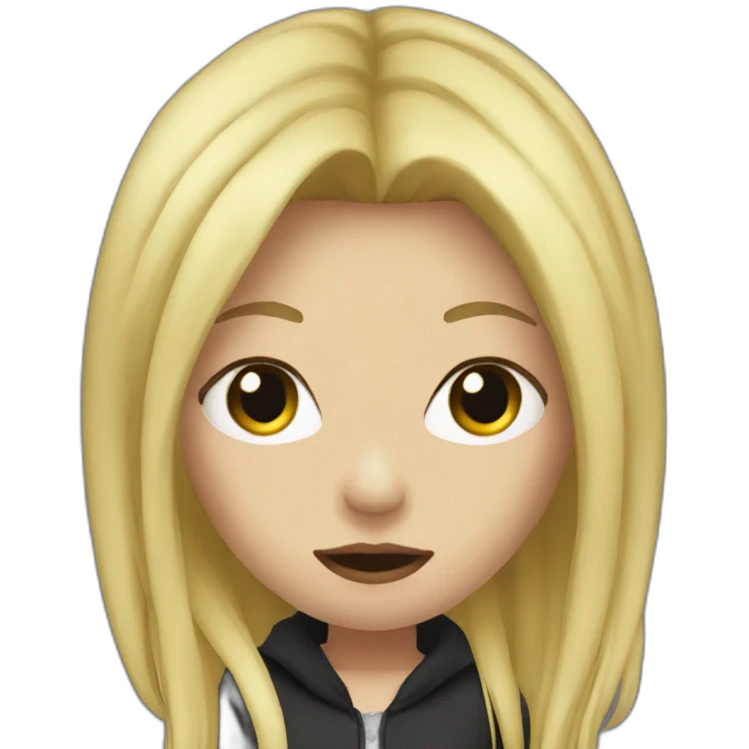 blonde-female-death-metal-vocalist emoji