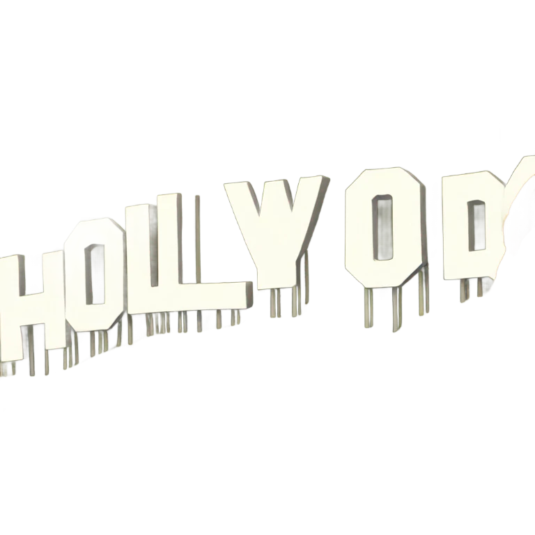 Hollywood sign emoji