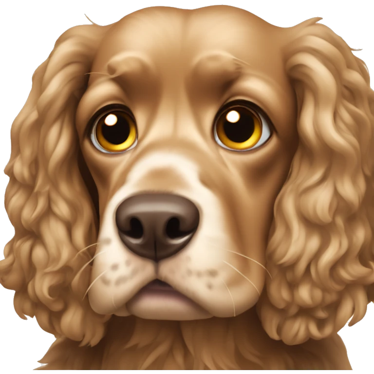 a mad dog cocker spaniel emoji