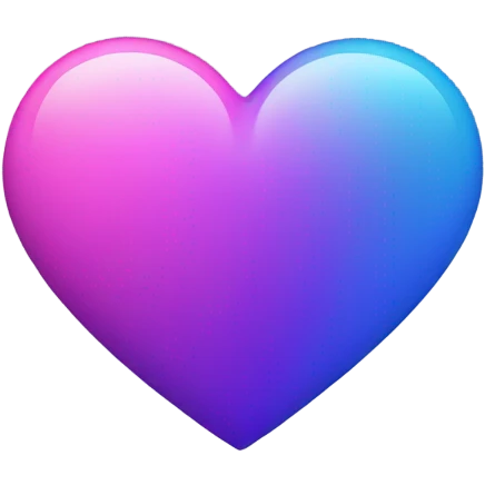 Pink purple blue heart emoji