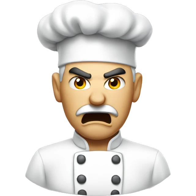 Angry chef emoji