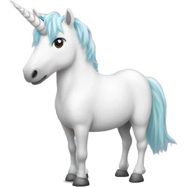 Unicorn with poster emoji