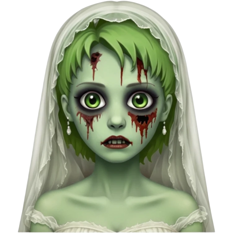 Zombie bride emoji