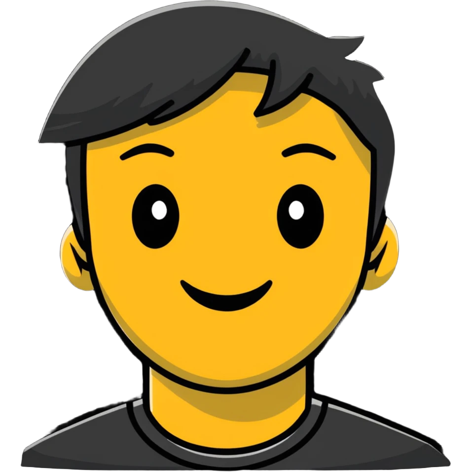 person with an awkward fake smile trying to look happy emoji