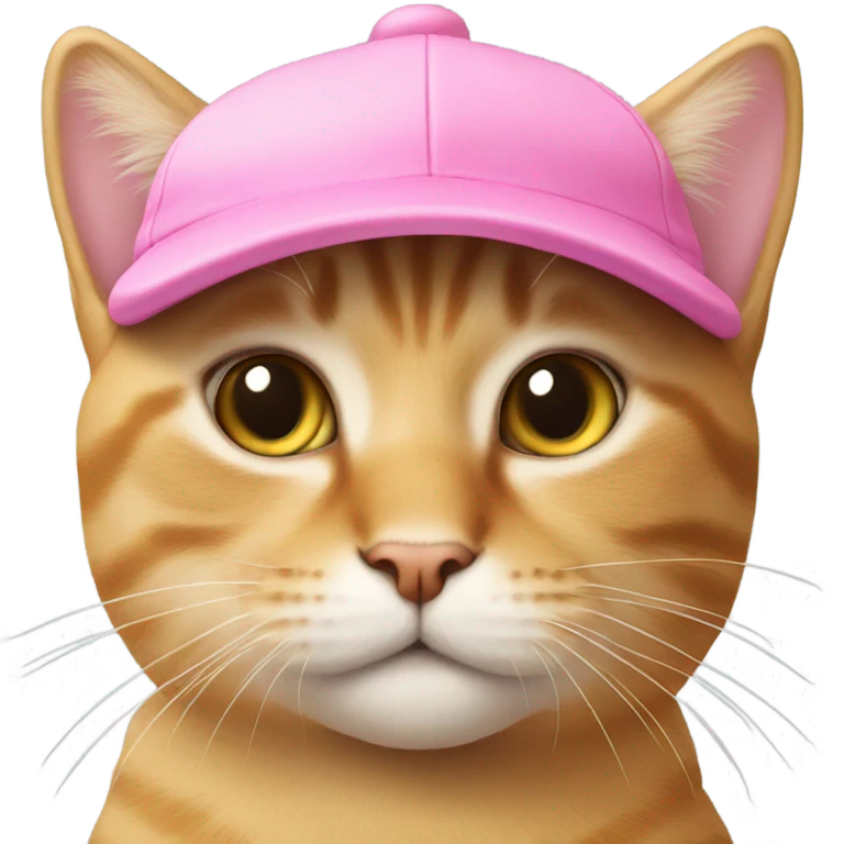 Cat with pink cap emoji