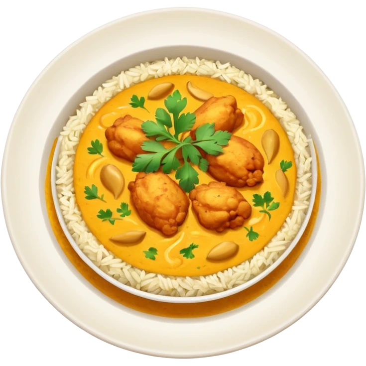 Riso basmati con pollo al curry emoji