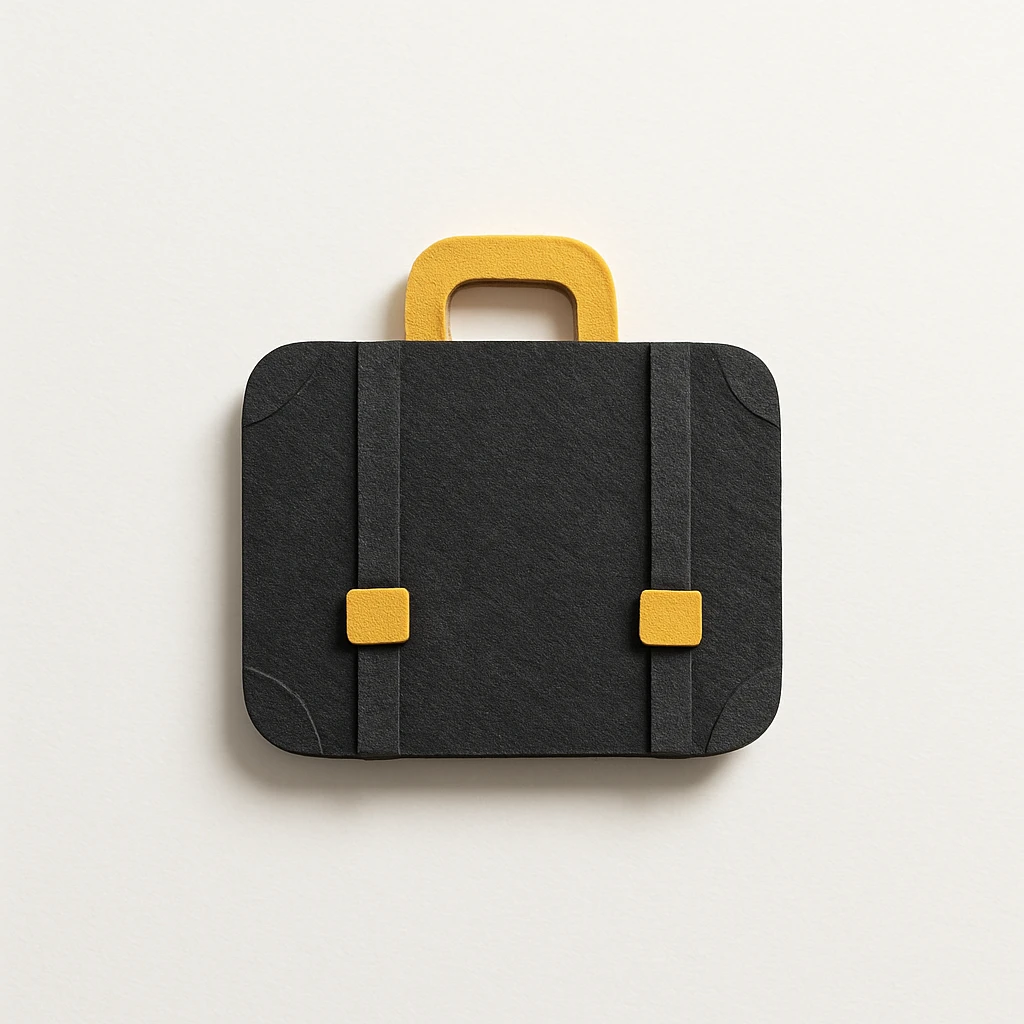black suitcase emoji