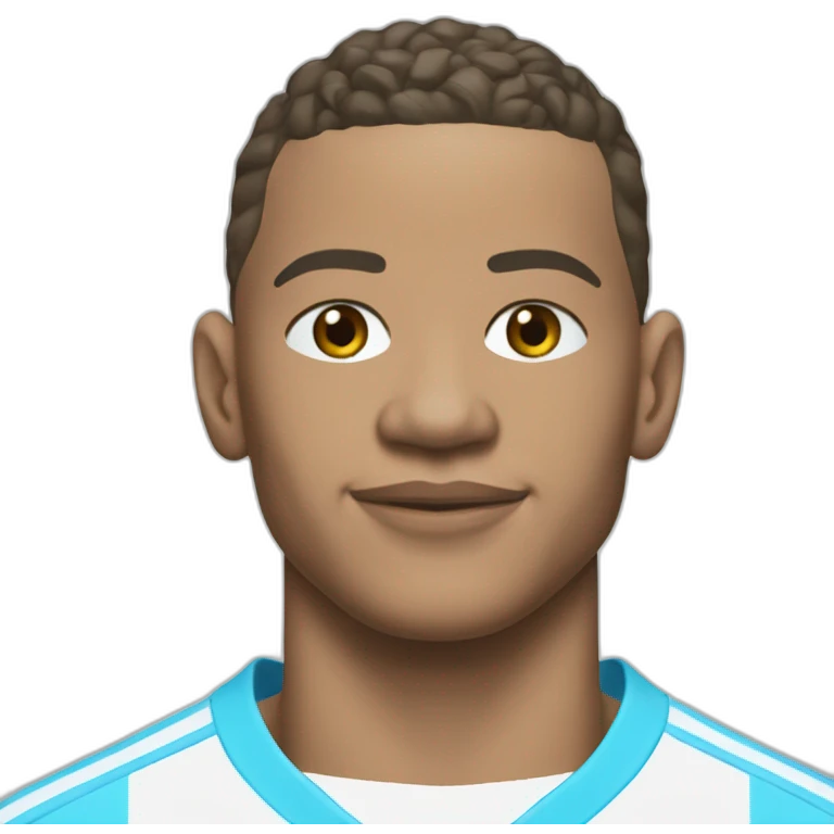 Mbappé avec un maillot de Marseille emoji