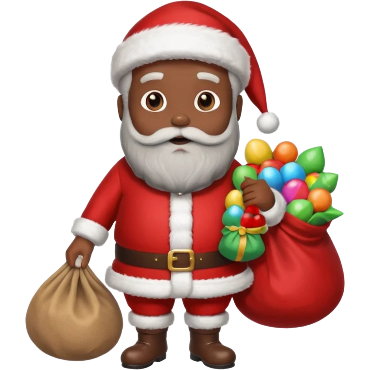 Black santa emoji