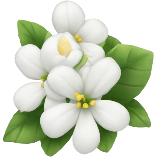 White flowers emoji