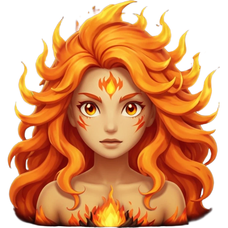 fire elemental woman emoji