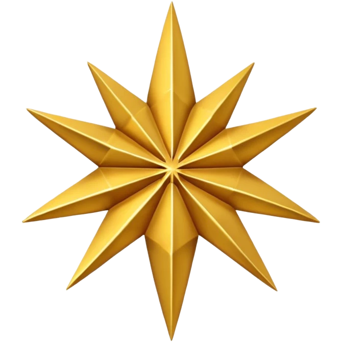 i want a star with only 9 points on it emoji