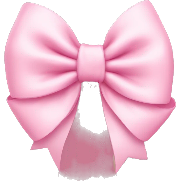Baby pink bow emoji