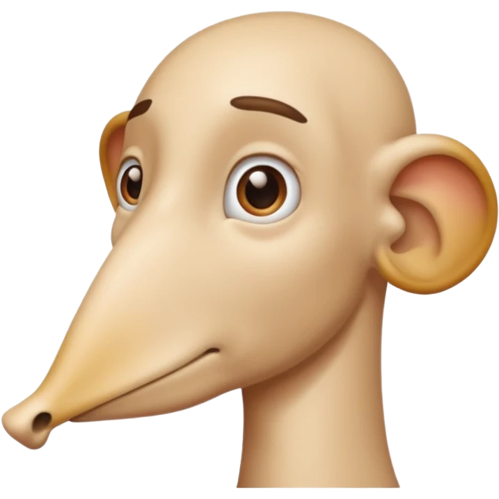 long nose, side view emoji
