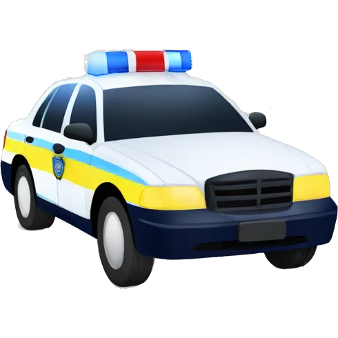 Police car light flashing emoji
