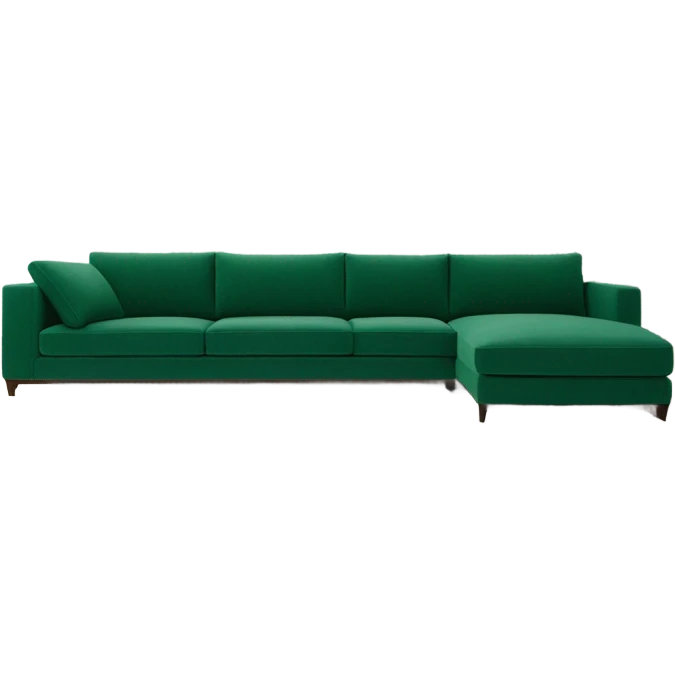emerald green sectional couch emoji