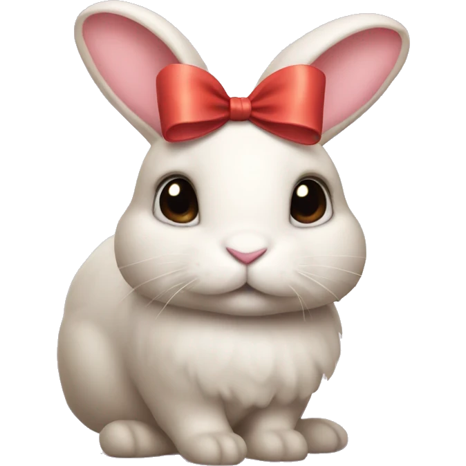 Bunny with bow on head emoji
