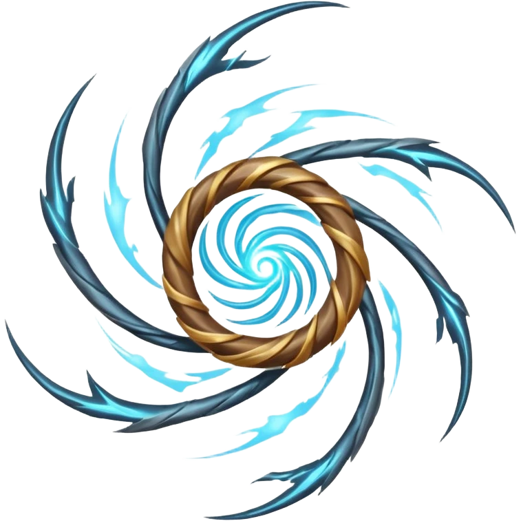 storm wind elemental staff object icon, powerful magic staff, vortex wind swirl, glowing runes, strong air trail effects, epic fantasy design, 3D cartoon, mobile game icon style, centered, clean background, no text, no watermark
 emoji